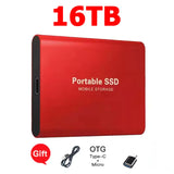 Reliable Slim Storage Device Portable External SSD 1TB 4TB 16TB 128TB High Speed for Notebook Laptop Computer