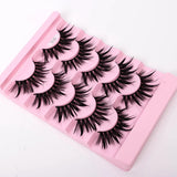 Yiernuo 1/5 Pairs Cosplay Anime Eyelashes Manga Lashes Dramatic Fairy Clusters Lashes Wet Look Lashes