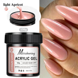 150g Transparent Nail Extension Gel Jelly White Light Pink Acrylic Nail Art UV LED Gel Semi Permanent Varnish Extension Tool