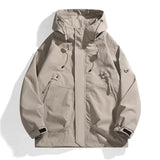 CHRLCK Unisex Outdoor Waterproof Jacket Windbreaker Coat Autumn Breathable Fishing Camping Windproof Jackets Men Women Clothing