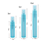 5Pcs Frosted Plastic Perfume Bottles Fine Mist Spray Bottle with Atomizer Pumps for Perfume Essential Oil Other Beauty Product