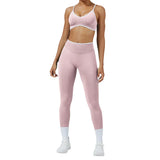 Sculpting Color Block Yoga Set with Tummy Control Shorts
