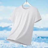 Men Cooling Quick Dry Running T-Shirt Breathable Athletic Top