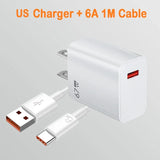 6A USB C Charging Cable with 67W Charger Wall Adapter for iPhone 15 Xiaomi Huawei Android Phones and All Type-C Charging Charger