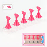 5pcs Chess Magnetic Nail Holder Acrylic Nail Tips Practice Display Stand Showing Shelf Gel Polish Display Stand Manicure Tools