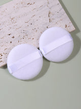 2-5-10-20Pcs Portable and Practical High-Grade White Round Powder Puff for Base and Fixing Makeup