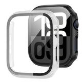 Tempered Glass+Case For Apple Watch 38-40mm 41mm 42mm 44mm 45mm 46mm Screen Protector Protective Cover iWatch 11 10 8 7 9 6 SE 5