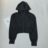 Women's Hooded Running Jacket Cycling Coat Yoga Jogging Shirt Tights Outdoor Sports Gym Clothing Running Wear Sportswear