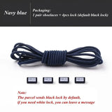 Fashion No Tie Shoelaces Elastic Laces Sneakers Flat Shoe Laces Without Ties Kids Adult Quick Shoelace One Size Fits All Shoes