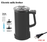 110V/220V Milk Frother 4-in-1 Home Coffee Latte Maker Hot Cold Beverages  Dual Function Stainless Steel Electric Milk Frother