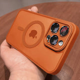 Luxury Matte Armor For Magsafe Magnetic Wireless Charging Case For iPhone 11 12 13 14 15 16 17 Air Pro Max Plus Shockproof Cover