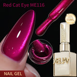 XEIJAYI 1pc 15ML Blue cat eye Nail Gel polish Semi Permanent Nail Art Soaking UV LED Nail Salon DIY Nail Salon Gel