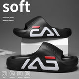 Extra-thick Sole Men Soft Air Cushion Casual Slippers EVA Sandals Fashion Flip Flops Outdoor Summer Seaside Beach Shoes