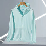 UPF45 UV Sun Protection Clothing Women's Zip Up thin Hoodie Long Sleeve Seatshirt Light Outdoor Fishing Running Hiking Jacket