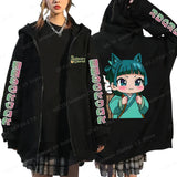 Funny The Apothecary Diaries Print Hoodies Men Women Casual Harajuku Zipper Hooded Pullovers Coat Anime Streetwear Sweatshirt