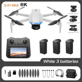 Lenovo Drone With screen RC 8K Professional HD Aerial Photography GPS Laser obstacle avoidance Three-axis gimbal Aircraft