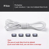 Fashion No Tie Shoelaces Elastic Laces Sneakers Flat Shoe Laces Without Ties Kids Adult Quick Shoelace One Size Fits All Shoes