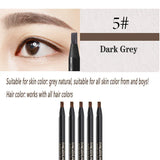 5PCS Haozhuang Eyebrow Pencil Brown Wholesale Cosmetic Pencil Product Natural Waterproof Long-Lasting Tattoo Brush Makeup Beauty