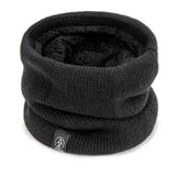 Warm Knitted Scarf Thickened Plush Windproof Winter Neck Gaiter Cold-proof Outdoor Sport Skiing Running Men Women Tube Scarf