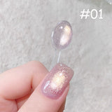 SHAKA 1-16pcs Flash Pure Lust Golden Light Heroine Cat Eye Gel Nail Polish Whitening Ice Transparent Autumn High-end Nail Art