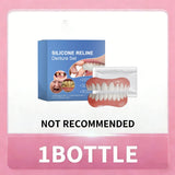 Comfort Fit Full Set Dentures Silicone Fake Teeth Natural Smile Instant Confidence Oral Care for Adults