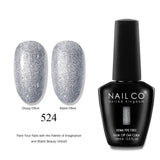 NAILCO 15ml Nails Art Gel Lack Polish Summer Hybrid Nail Varnish Manicure UV Top Coat Base HEMA TPO FREE Esmalte Nail Gel Polish
