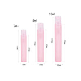 5Pcs Frosted Plastic Perfume Bottles Fine Mist Spray Bottle with Atomizer Pumps for Perfume Essential Oil Other Beauty Product
