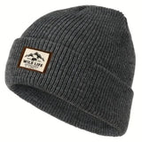 New Warm Outdoor Fleece Sports Hat Windproof Ear Protection Beanie Hats Knitted Thickened Winter Cap Men Women