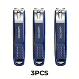 Stainless Steel Nail Clippers Manicure Tools Large Opening Nail Trimmer Anti Splash Design Sharp Edge Christmas Gift
