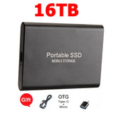 Reliable Slim Storage Device Portable External SSD 1TB 4TB 16TB 128TB High Speed for Notebook Laptop Computer