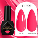 10ml Gel Nail Polish 162 Colors Nail Supplies Vernis Semi Permanent Nail Art Manicure Soak Off LED UV Gel Nail Varnishes Summer