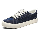 Mens Cowboy canvas Shoes Breathable Trend Mens board Shoes Thick Sole Trend Comfortable student Skateboard Trainers Footwear