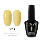 NAILCO 15ml Nails Art Gel Lack Polish Summer Hybrid Nail Varnish Manicure UV Top Coat Base HEMA TPO FREE Esmalte Nail Gel Polish