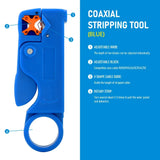 1PCS Ethernet Cable Stripper RJ45 Cat5 Cat6 Network Hand Tool Pliers Line UTP FTP Coax Coaxial Cutter Wire Stripping Tool