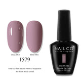 NAILCO 15ml Nails Art Gel Lack Polish Summer Hybrid Nail Varnish Manicure UV Top Coat Base HEMA TPO FREE Esmalte Nail Gel Polish