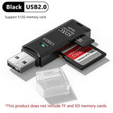 2 in 1 USB 3.0 Card Reader Micro TF sd card Reader usb adapter High Speed Cardreader TF Memory card For PC Laptop Accessories