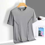 Men Cooling Quick Dry Running T-Shirt Breathable Athletic Top