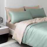 100% Mulberry Silk Bedding Set High End Silk Bed Sheets Set Luxury Smooth Duvet Cover Set Single Double Queen King Size Bedsheet