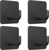 4PCS Stainless Steel Wall Mounted, Wall Mounted Self-Adhesive Hook, Key Holder, Wall Mounted, Towel Rack, Jacket, Bag Hook