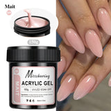 150g Transparent Nail Extension Gel Jelly White Light Pink Acrylic Nail Art UV LED Gel Semi Permanent Varnish Extension Tool