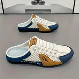 Men's Fashion Soft-soled Half Slippers Summer Men Trendy Bottom Casual Shoes Soft Sole Sneakers Zapatos De Hombre Plus Size 48