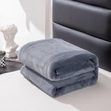 Flannel Fleece Blanket for Beds Solid Color Plain Winter Blanket Single/Queen/King Warm Soft Nap Blanket Manta Plaids for Winter