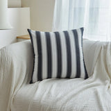 Classical Striped Cushion Cover 45x45cm Hawthorn Red Ivory Recycle Polyester Fabric Pillow Cover Indoor Outdoor Home Decoration
