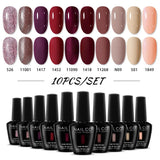 NAILCO 15ml Nails Art Gel Lack Polish Summer Hybrid Nail Varnish Manicure UV Top Coat Base HEMA TPO FREE Esmalte Nail Gel Polish