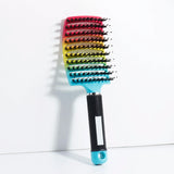 Detangling Hair Brush Bristle&Nylon Women Wet Massage Comb Curly Hairdressing Salon Styling Tools Special for real hair wigs