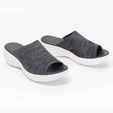 Women's Casual Fly Woven Upper Lightweight Platform Sandals And Slippers