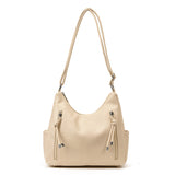 Womens Retro-Style Fashionable Casual High-Capacity Crossbody Bag