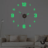 Creative Digital Luminous Clock Personal Household Diy Wall Clock