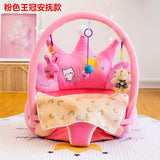 Crown Baby Learning Chair Plush Sofa for Infants
