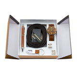 Belt Wallet Keychain Gift Set